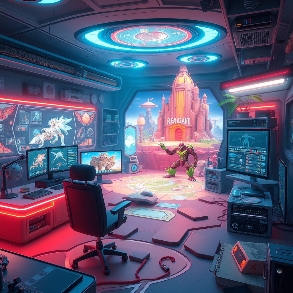 Fortnite creator tools and a stylized game world interface
